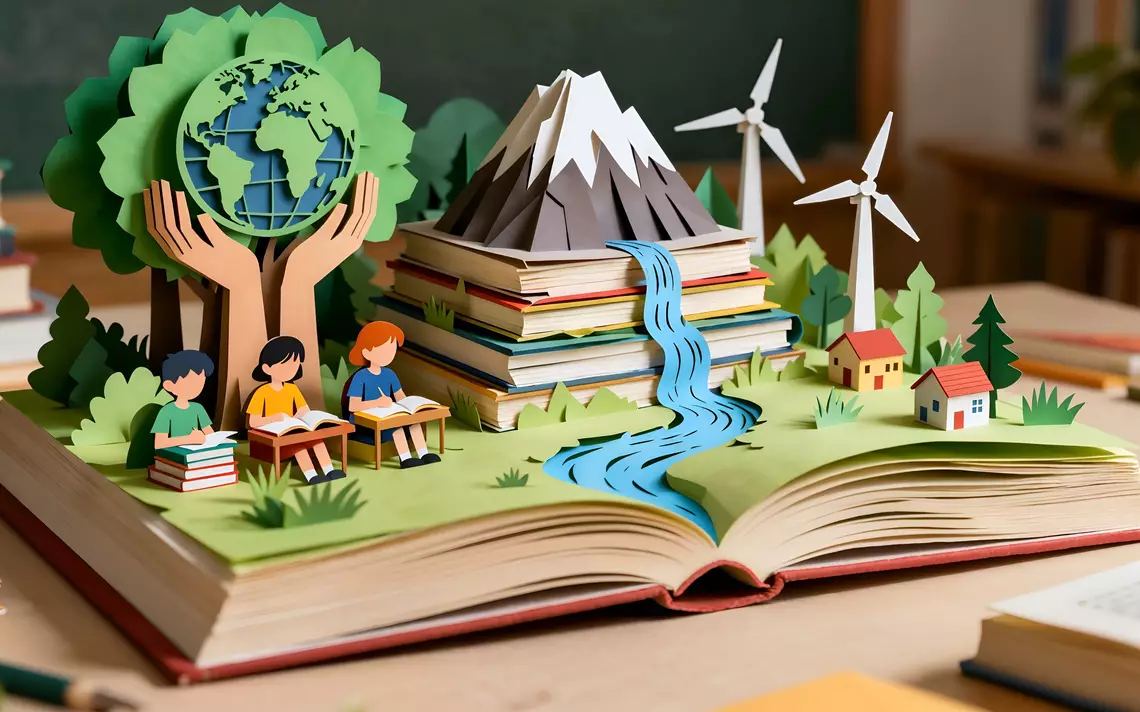 Un décore durable sur un livre